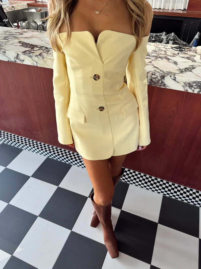 Hariette | Offshoulder Blazerjurk