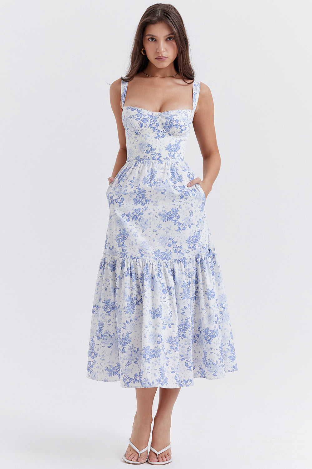 Joanna | Midi Bloemenjurk