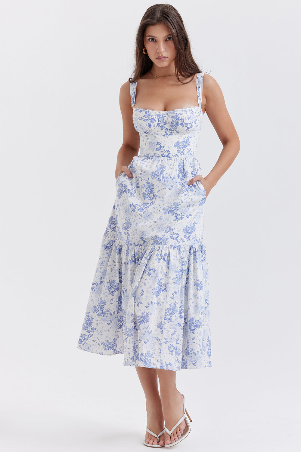 Joanna | Midi Bloemenjurk