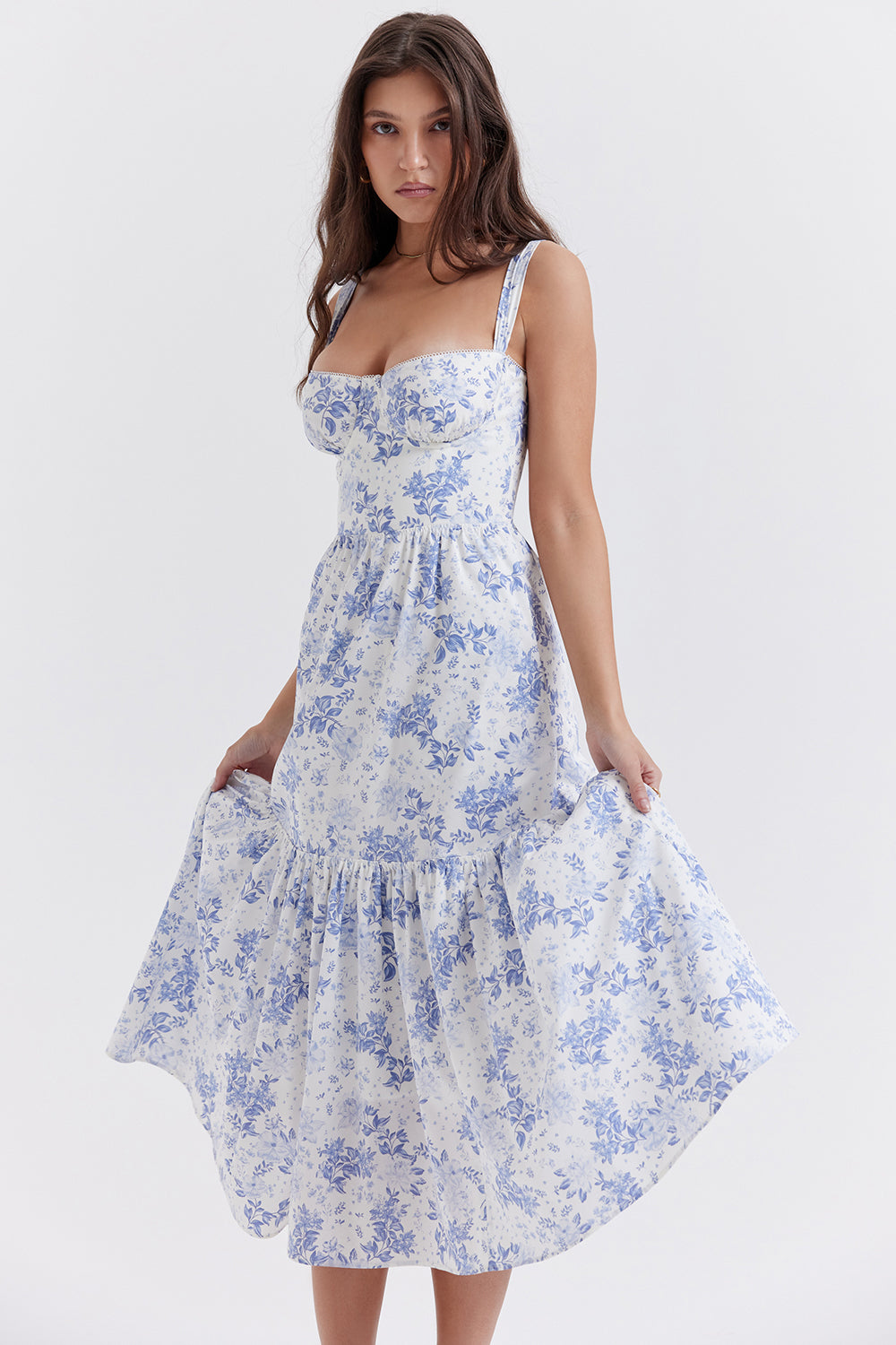 Joanna | Midi Bloemenjurk