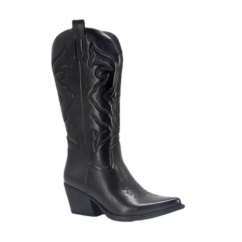 Amylia | Metallic Cowboylaarzen