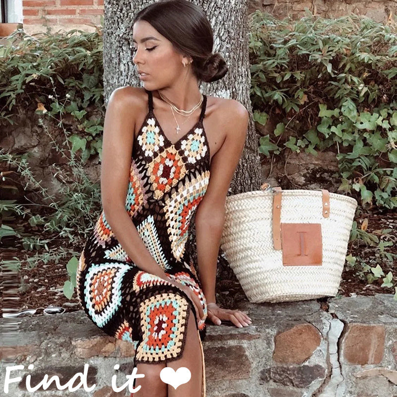 Simone | Gebreide Zomerse Jurk