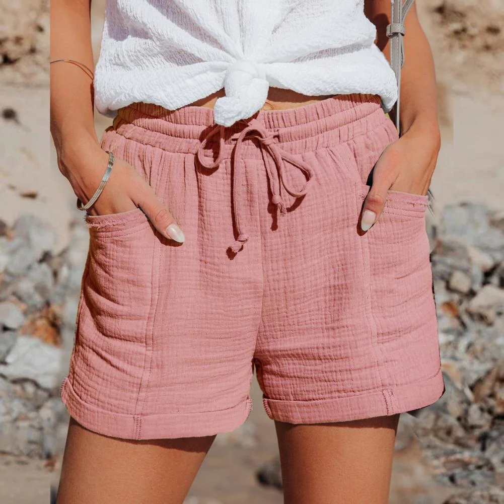 Jacqueline | Katoenen Shorts Met Elastische Taille
