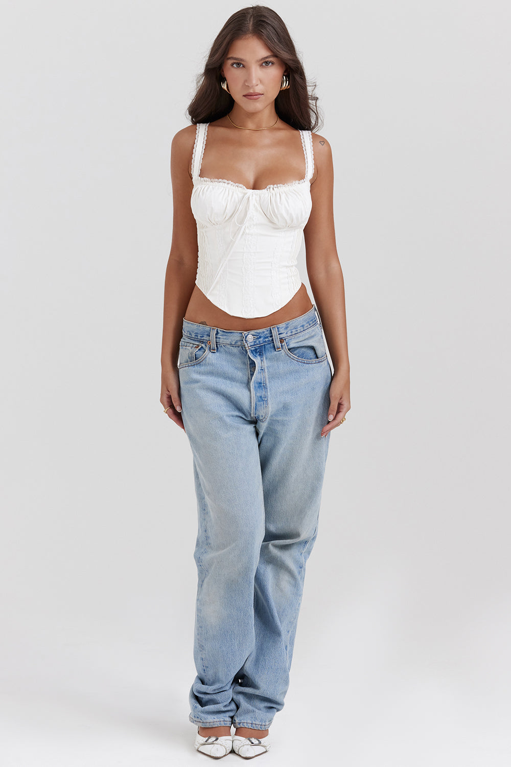 Shayna | Witte Kanten Top