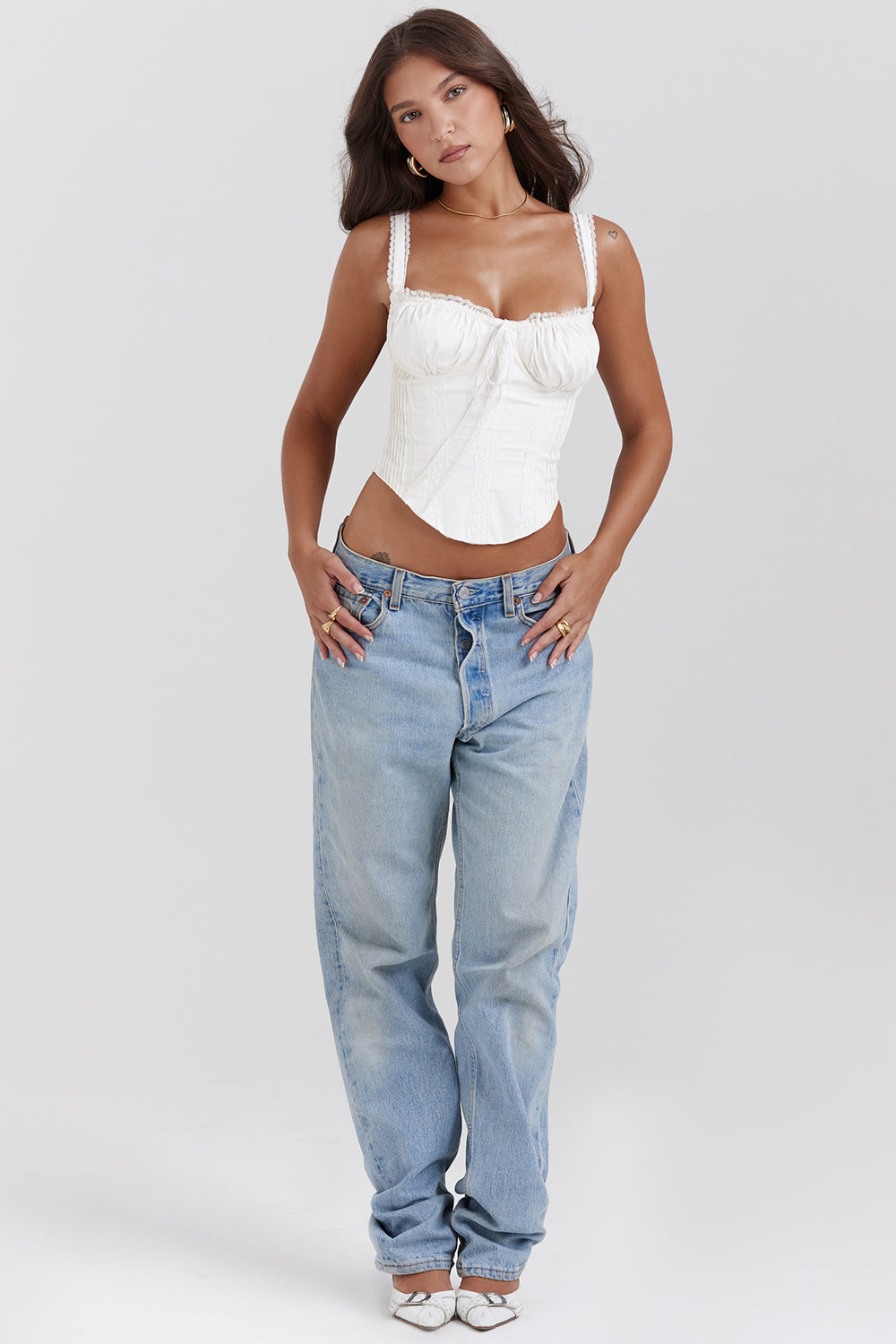 Shayna | Witte Kanten Top