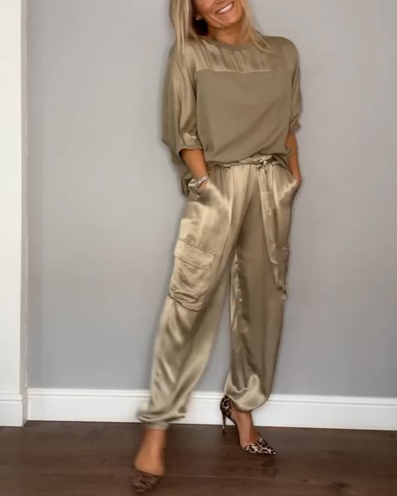 Aylin | Dames Satijnen Tweedelige Set
