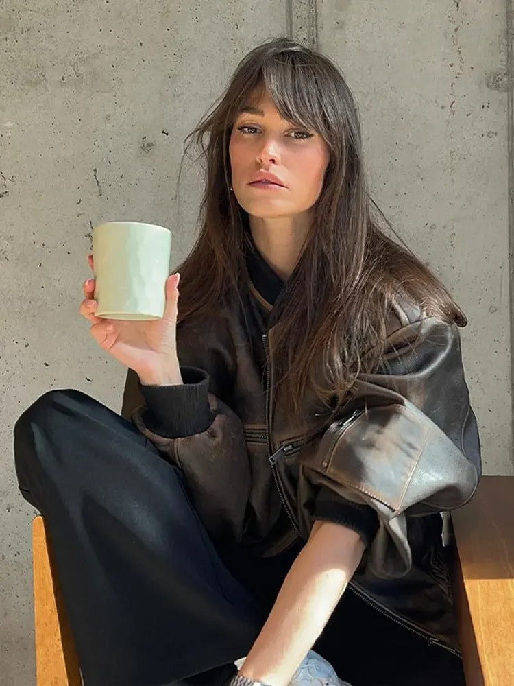 Yana | Stonewashed Vintage Bomber