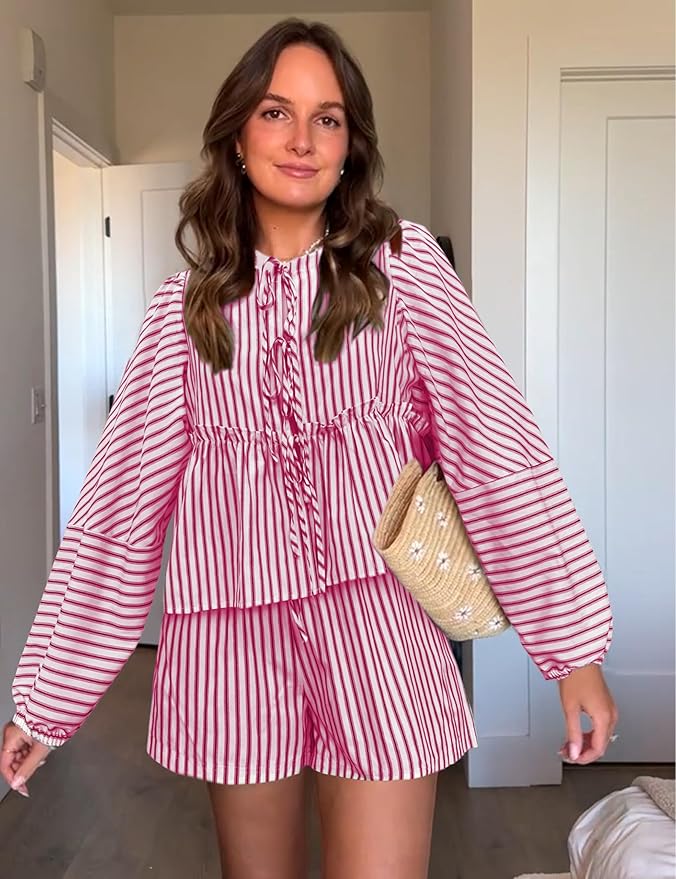 Chayna | Gestreepte Zomerset Met Pofmouwen