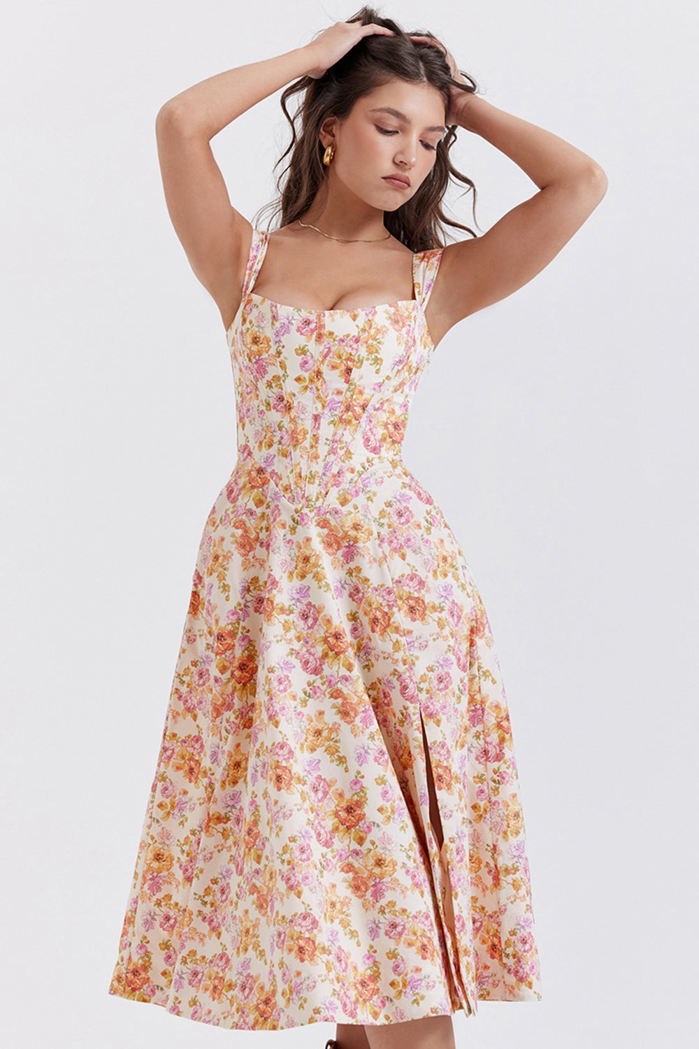 Joanna | Midi Bloemenjurk