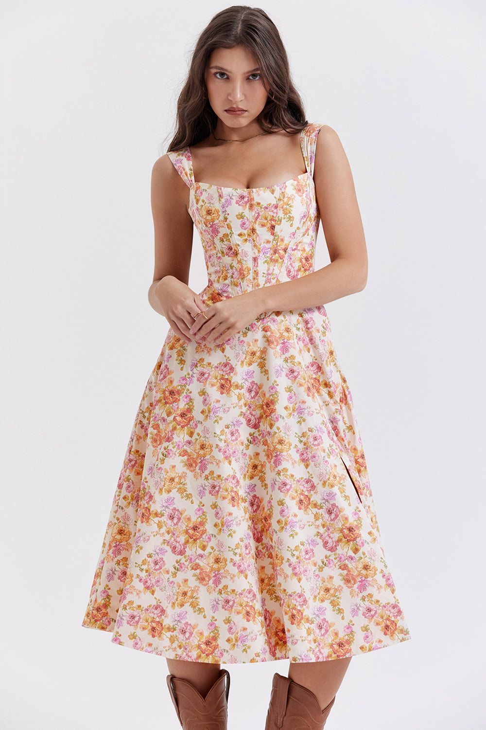 Joanna | Midi Bloemenjurk