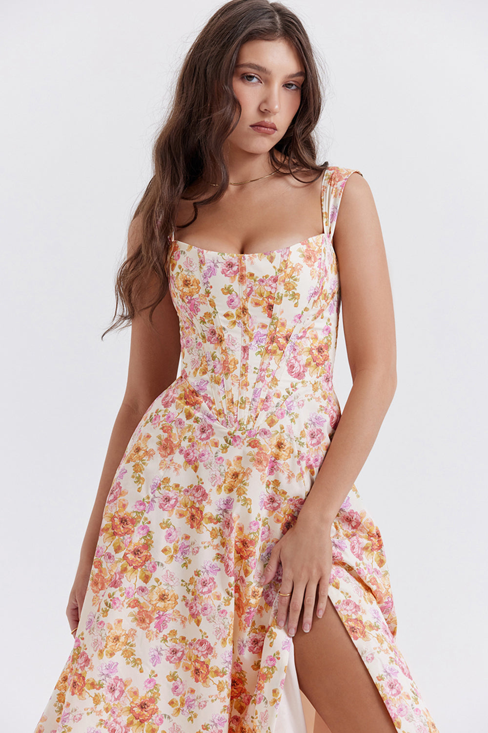 Joanna | Midi Bloemenjurk