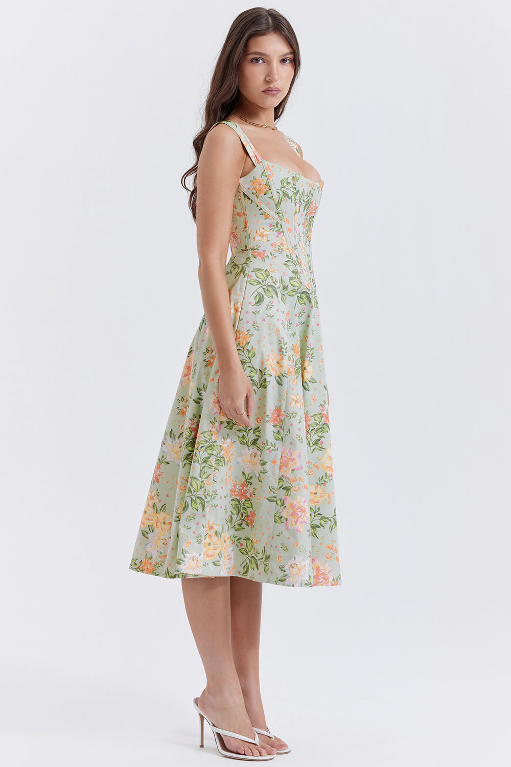Joanna | Midi Bloemenjurk