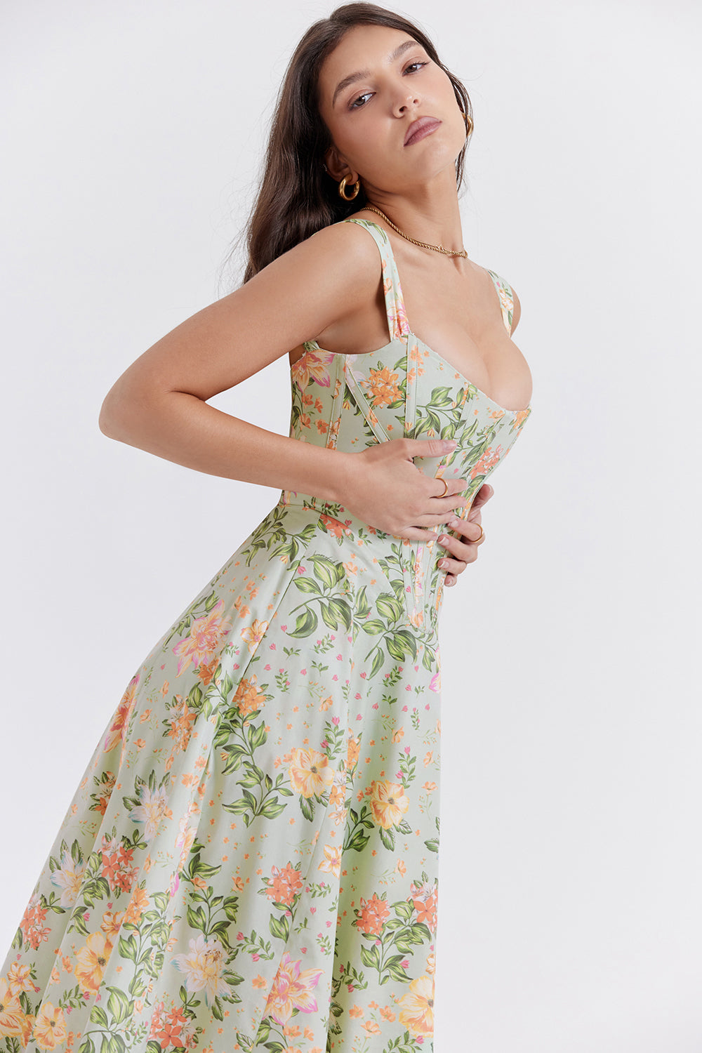 Joanna | Midi Bloemenjurk