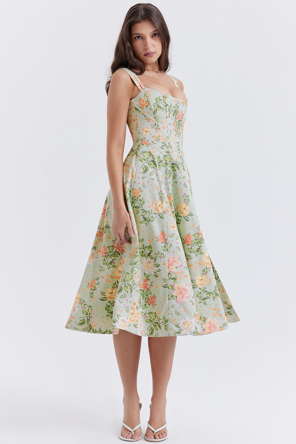 Joanna | Midi Bloemenjurk
