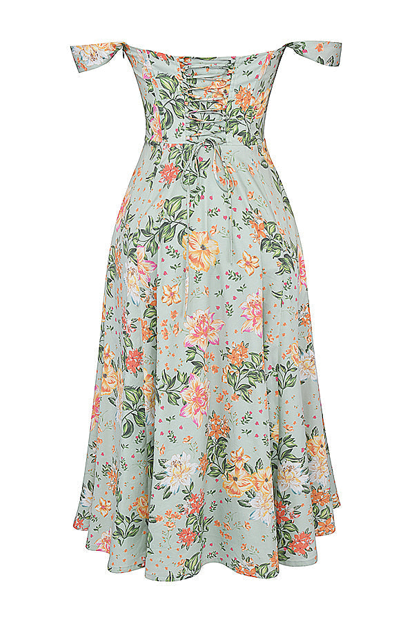 Joanna | Midi Bloemenjurk
