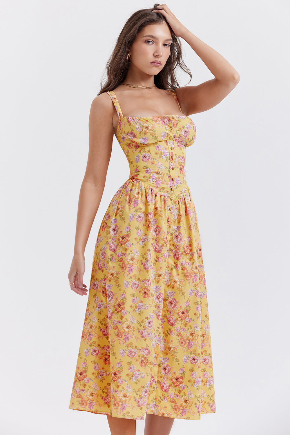 Joanna | Midi Bloemenjurk