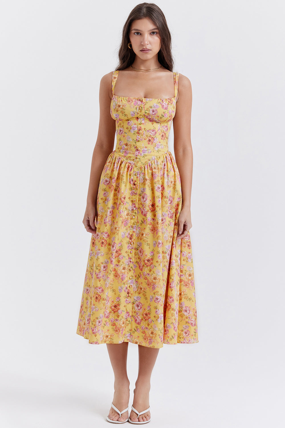 Joanna | Midi Bloemenjurk