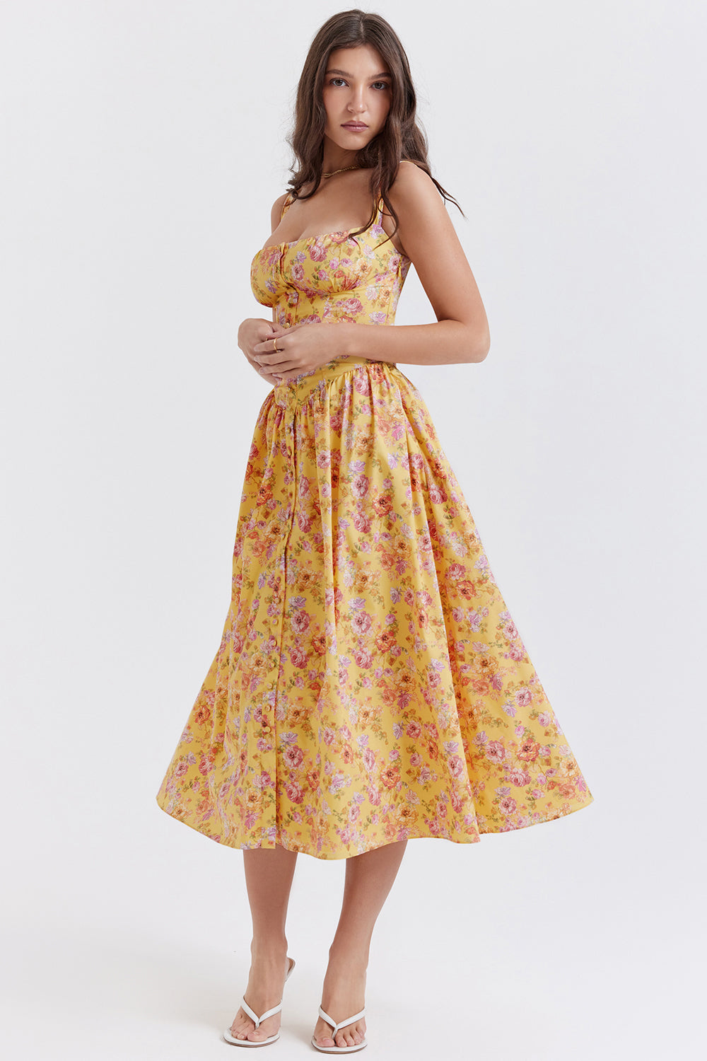 Joanna | Midi Bloemenjurk