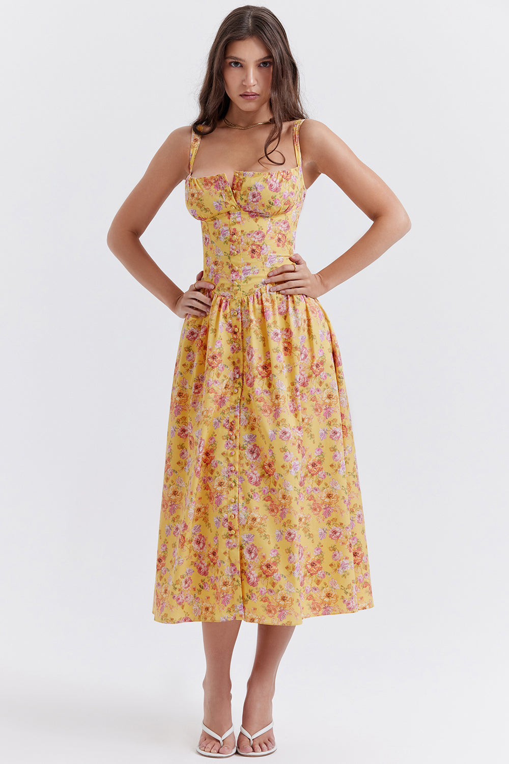 Joanna | Midi Bloemenjurk