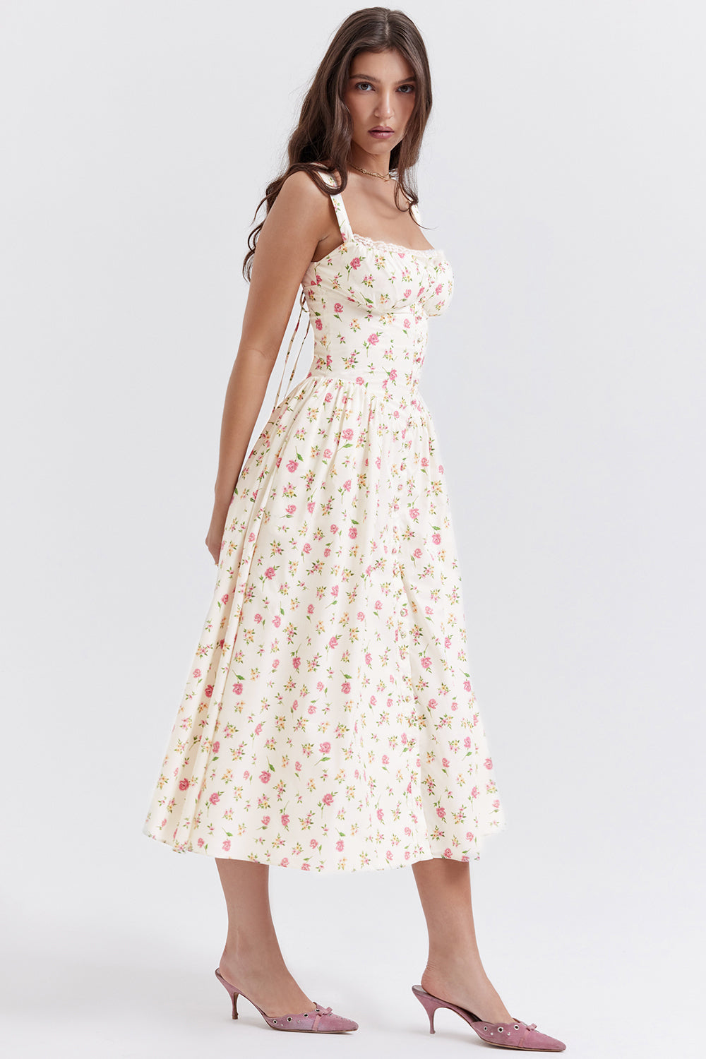Joanna | Midi Bloemenjurk