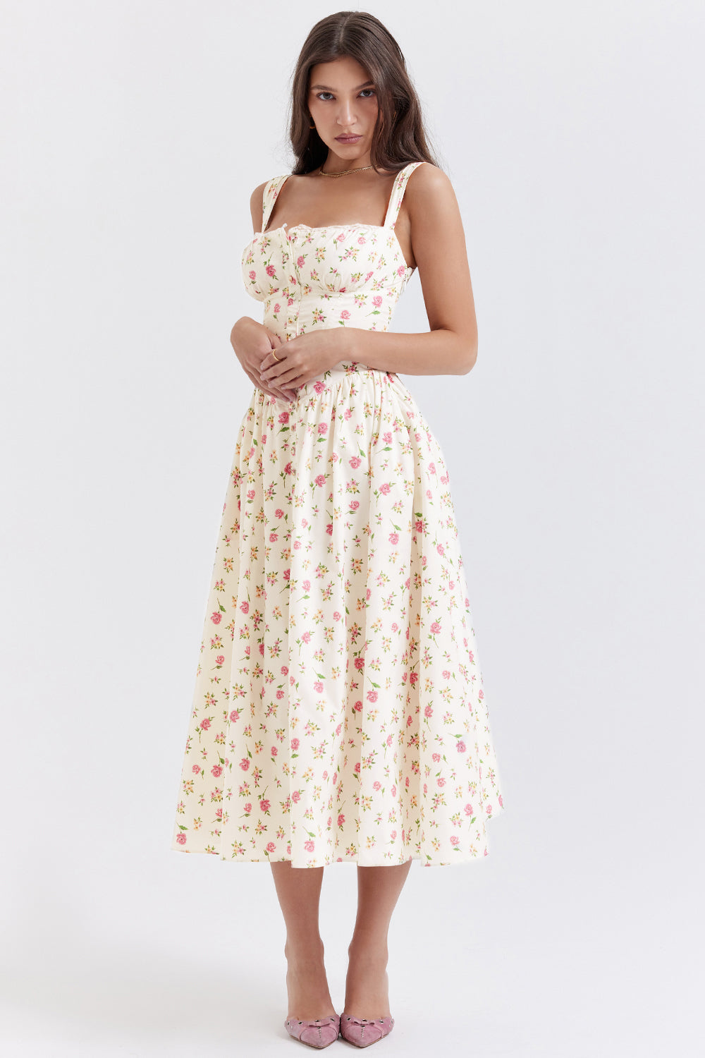 Joanna | Midi Bloemenjurk