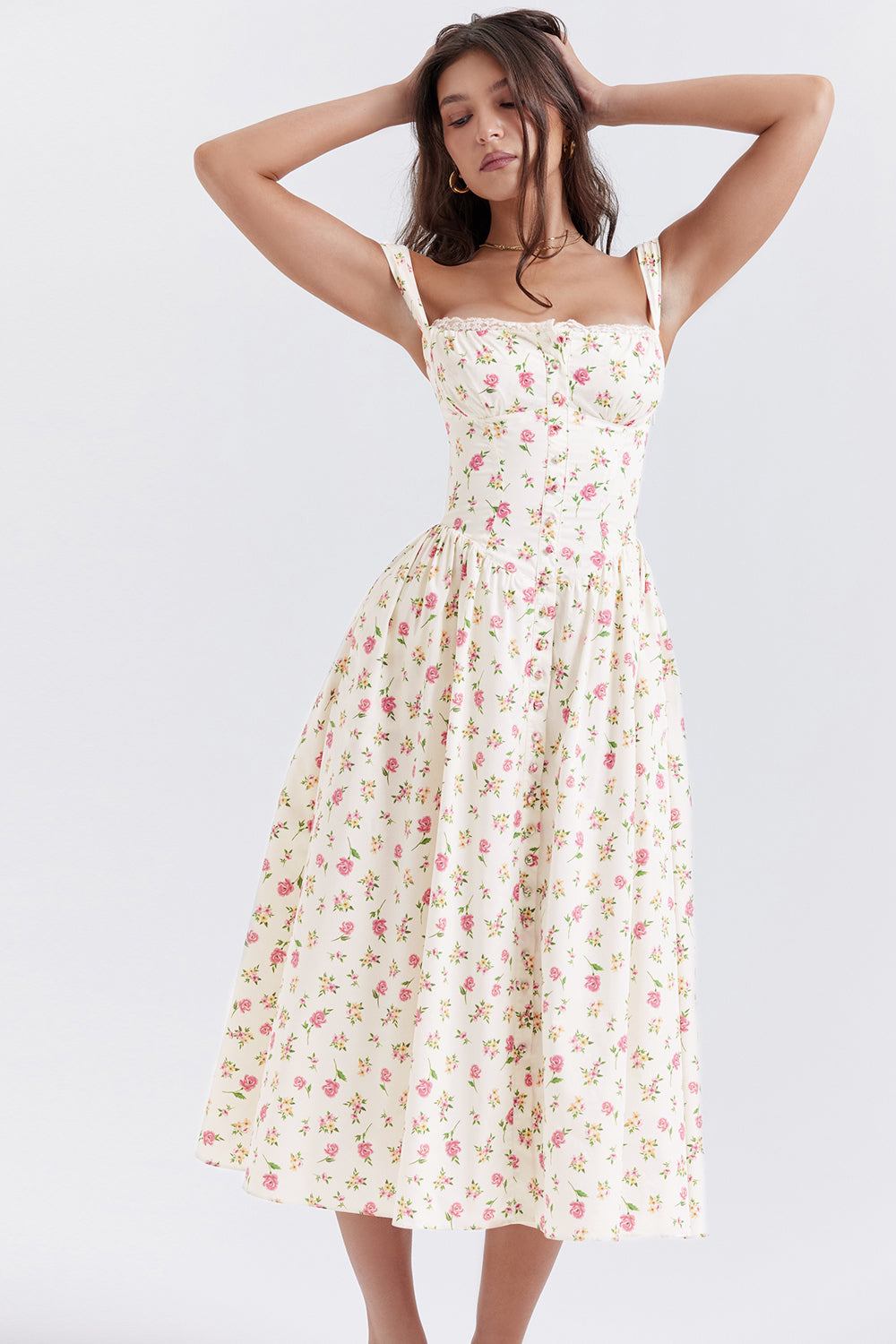 Joanna | Midi Bloemenjurk
