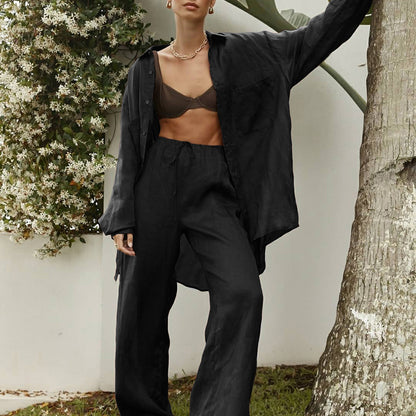 Nova | Linnen Set Top Met Lange Broek