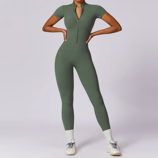Samie | Korte Sportjumpsuit Met Rits