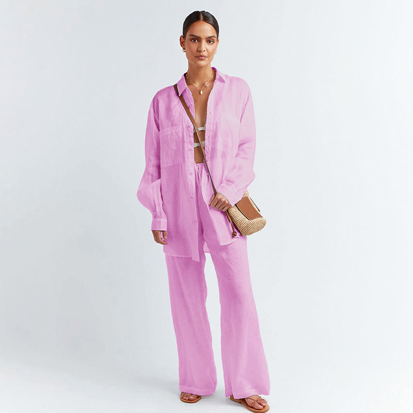 Nova | Linnen Set Top Met Lange Broek