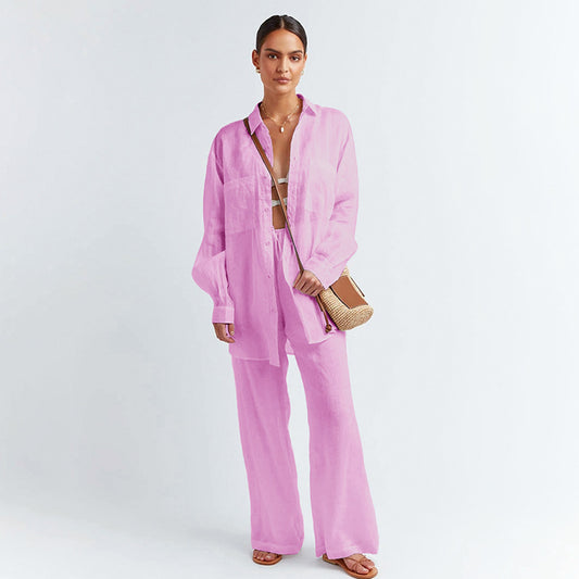 Nova | Linnen Set Top Met Lange Broek