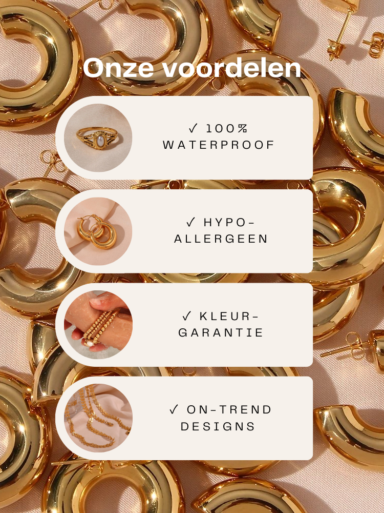 Gina | Goude Dubbele Ketting