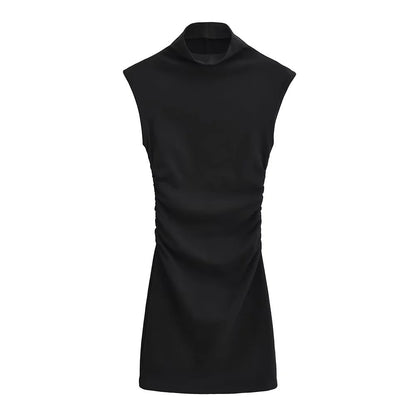 Arabella | Korte Jurk Met Hoge Hals
