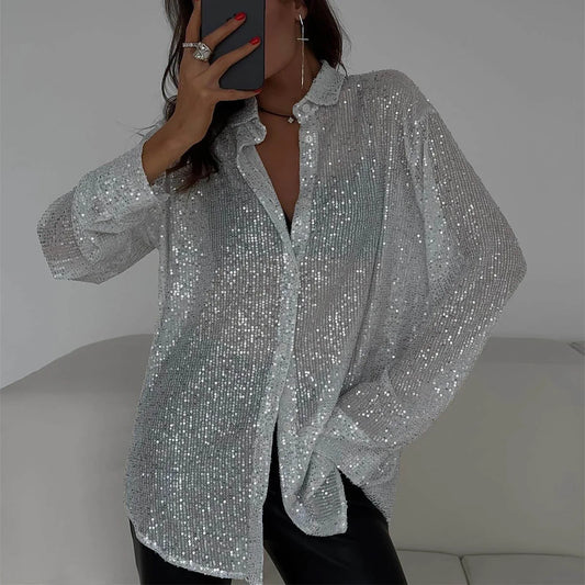 Ivy | Paillettenblouse