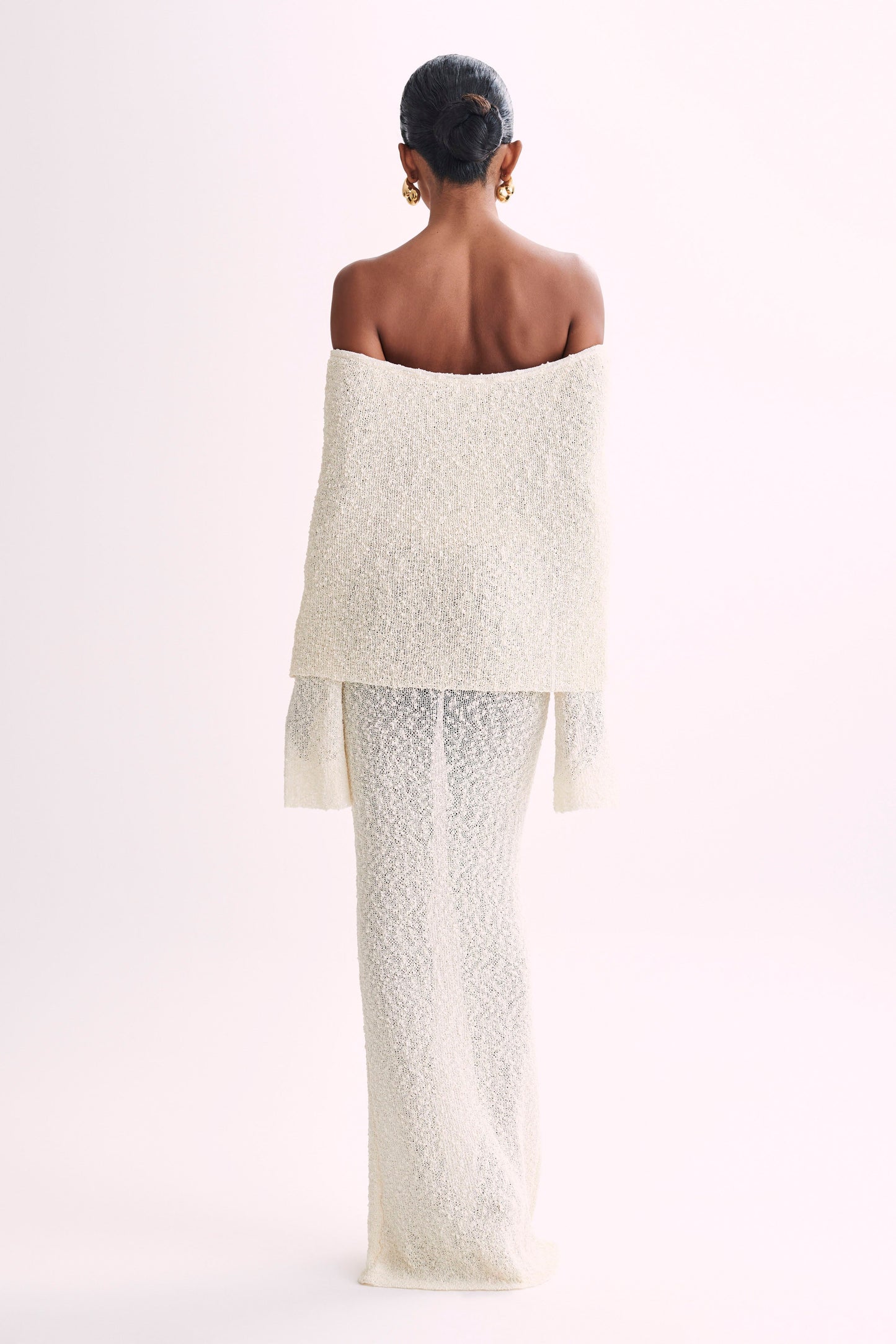 Senna | Witte Lange Offshoulder Zomerjurk