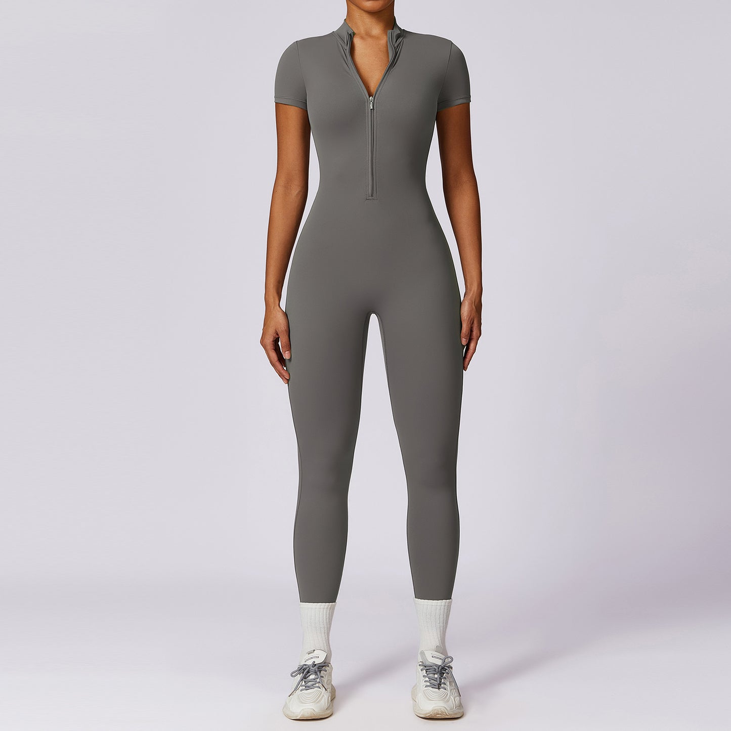 Samie | Korte Sportjumpsuit Met Rits