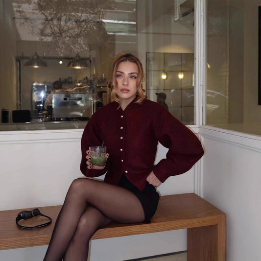 Marie | Chique Jas Met Goude Knopen