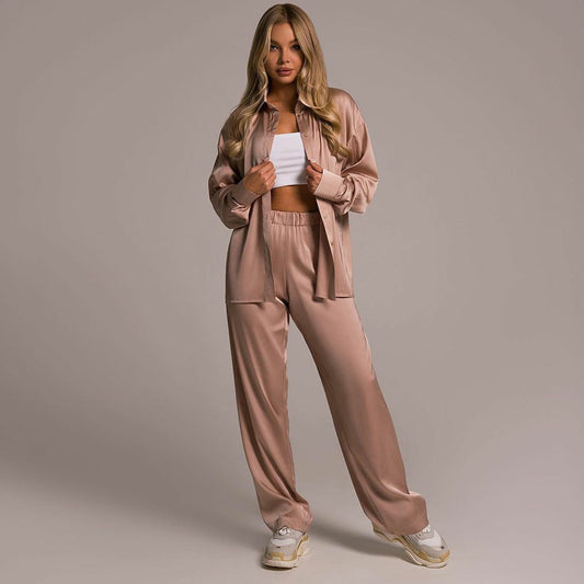 Sterre | Satijnen Set Top Met Broek