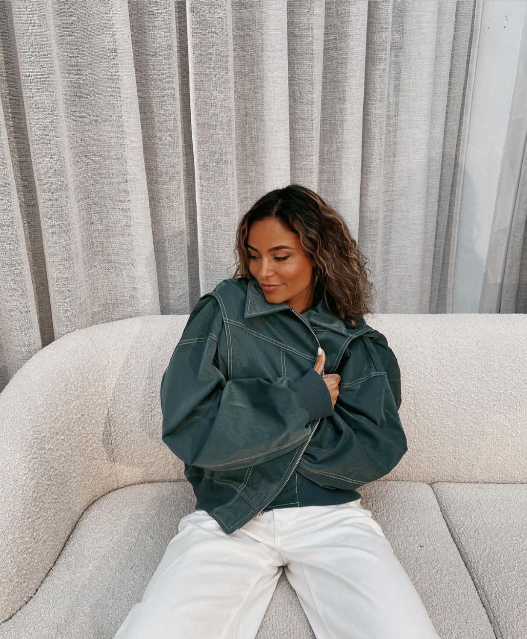 Zoe | Oversized Leren Jas