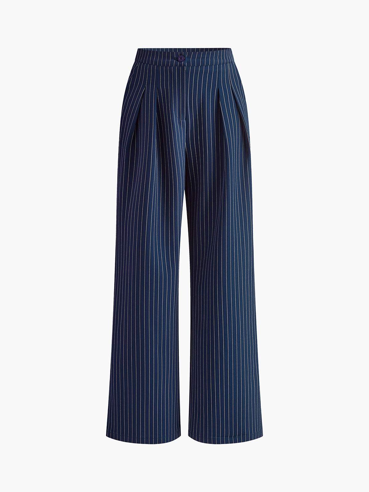 Envy | Marineblauw Met Wit Gestreepte Broek