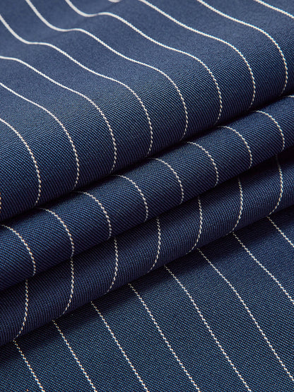 Envy | Marineblauw Met Wit Gestreepte Broek