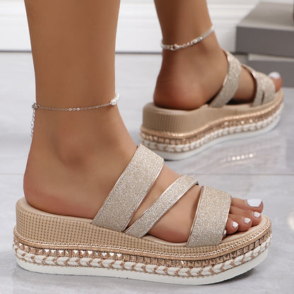 Mila | Comfortabele Sandalen Met Glitter