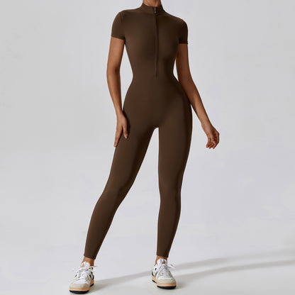 Samie | Korte Sportjumpsuit Met Rits