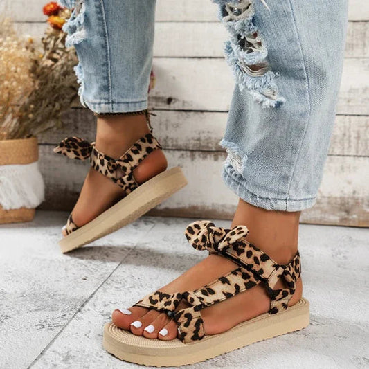 Monica | Stijlvolle Sandalen Met Leopardprint