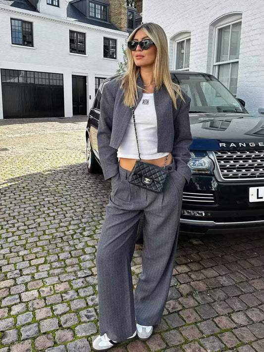 Janice | Elegante Set Jasje Met Pantalon