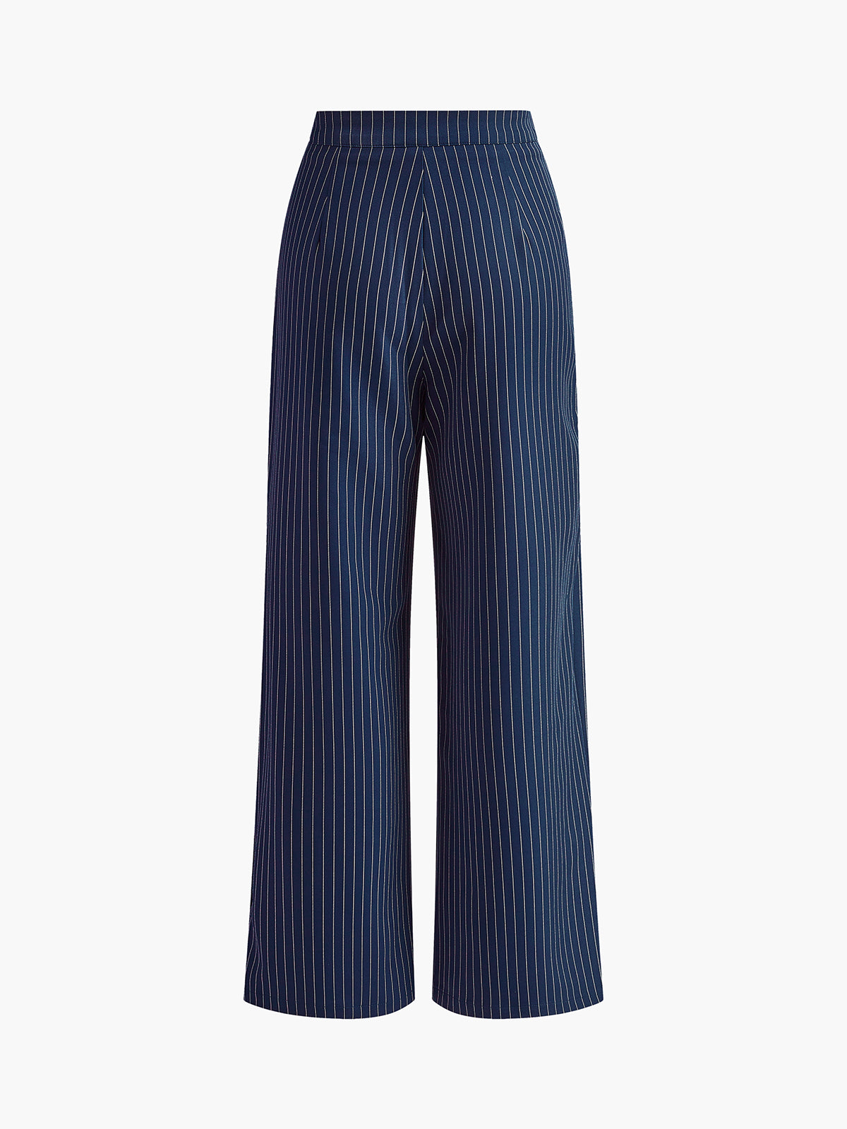 Envy | Marineblauw Met Wit Gestreepte Broek