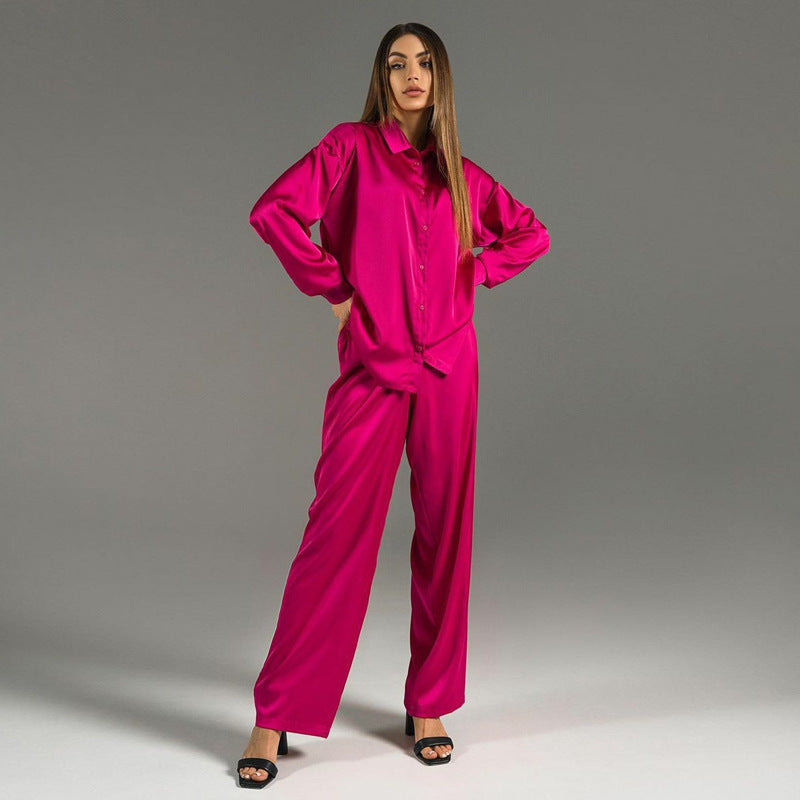 Sterre | Satijnen Set Top Met Broek