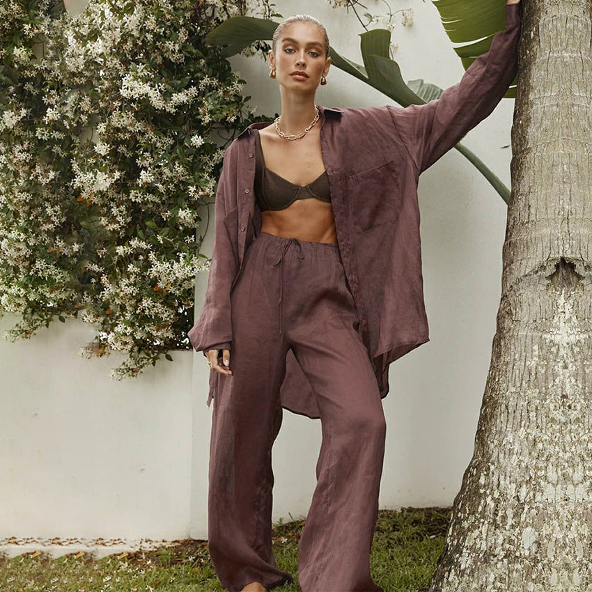 Nova | Linnen Set Top Met Lange Broek