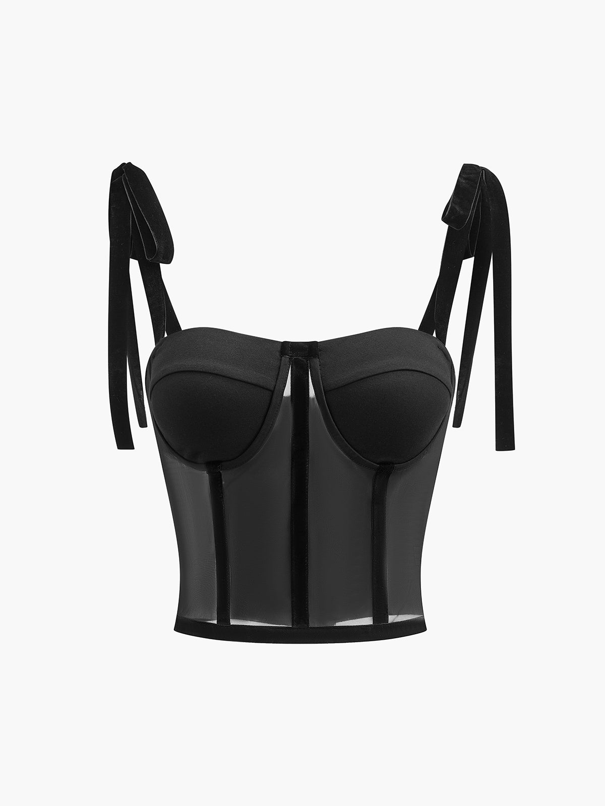 Hazel | Doorzichtige Mesh Bustier Top Voor Dames