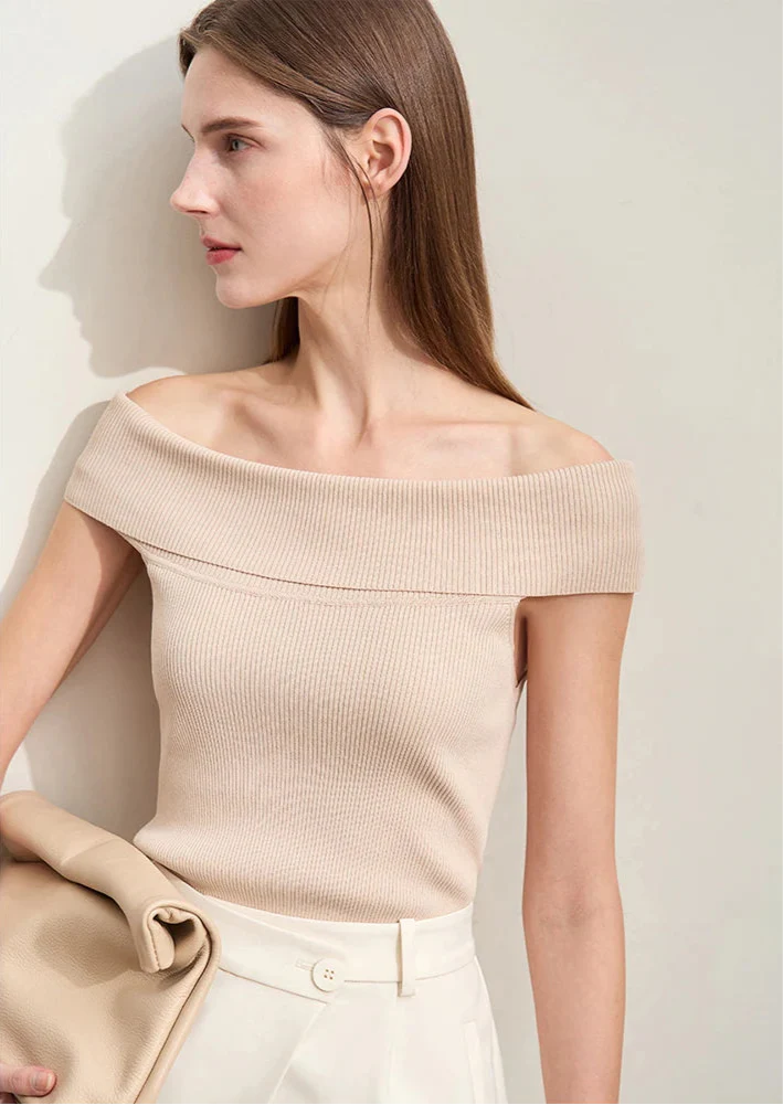 Blaire | Off-Shoulder Top Met Ribbels