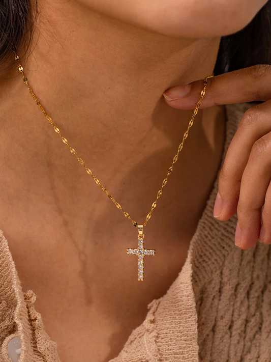 Kiki | Goude Ketting Met Kruis